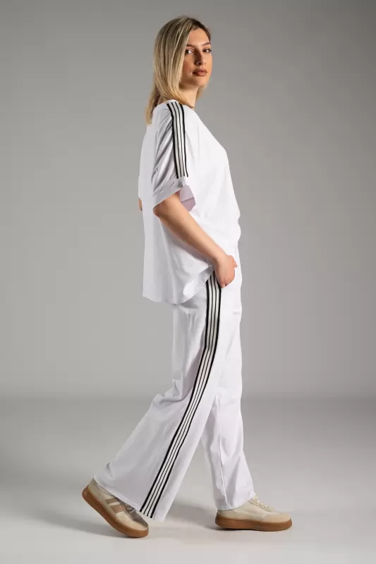 Set Blouse-Pants Side Stripes