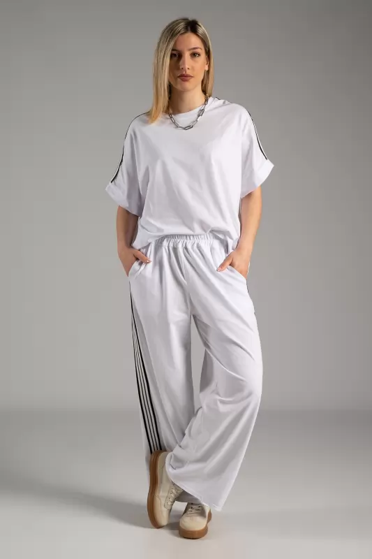 Set Blouse-Pants Side Stripes