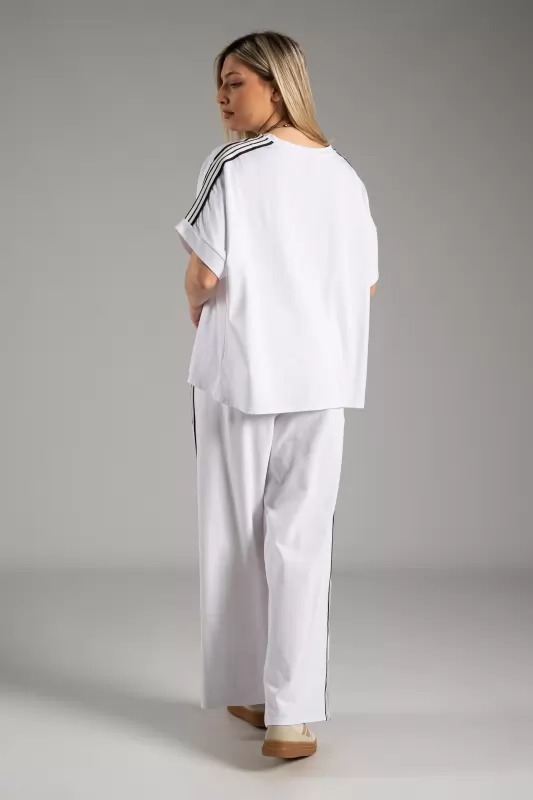 Set Blouse-Pants Side Stripes