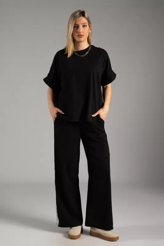 Set Blouse-Pants Side Stripes