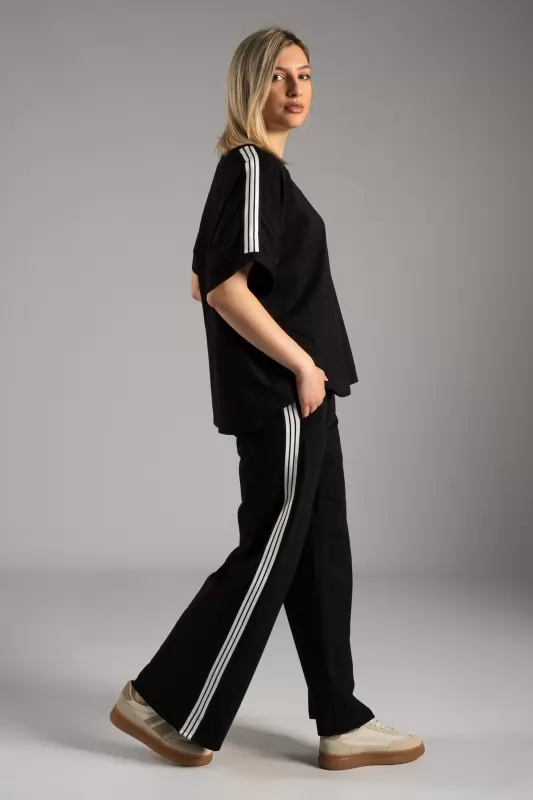 Set Blouse-Pants Side Stripes