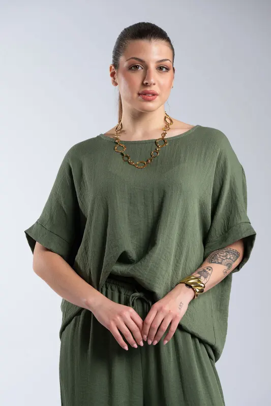 Shirt-Pants Set Relaxed-Fit 