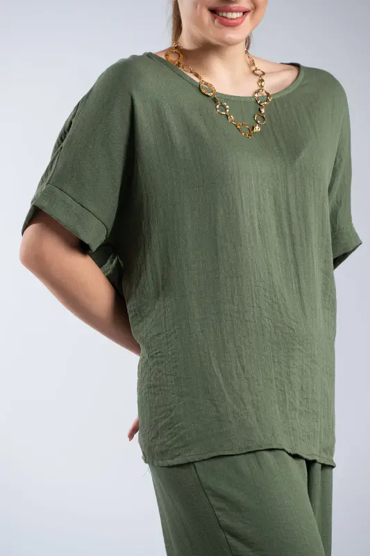 Shirt-Pants Set Relaxed-Fit 