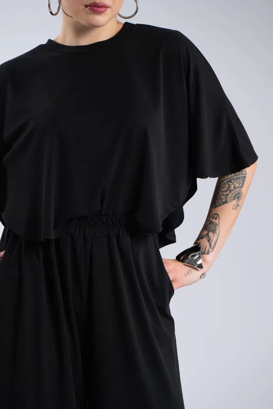 Σετ Μπλούζα-Παντελόνι Rib Μονόχρωμο