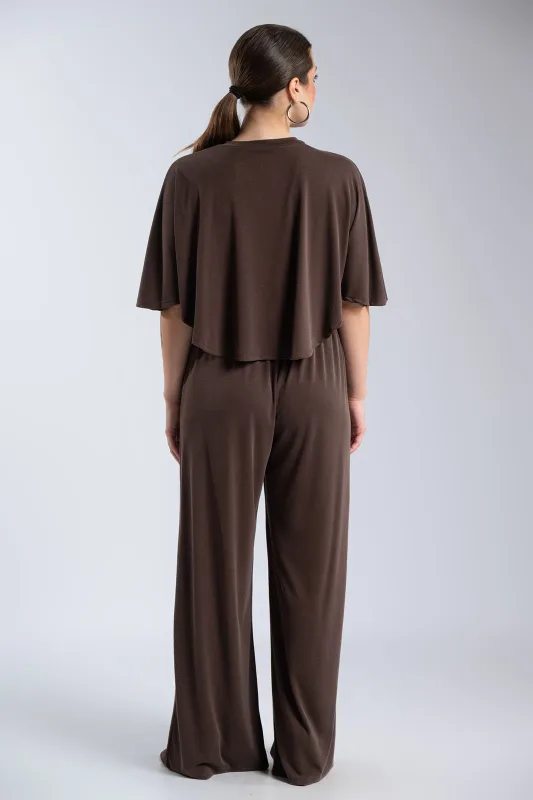 Σετ Μπλούζα-Παντελόνι Rib Μονόχρωμο