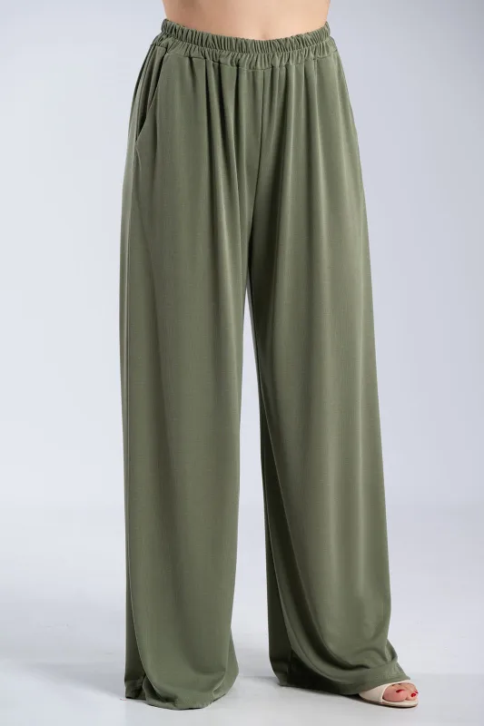 Σετ Μπλούζα-Παντελόνι Rib Μονόχρωμο