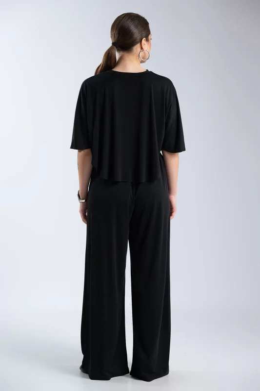 Σετ Μπλούζα-Παντελόνι Rib Μονόχρωμο