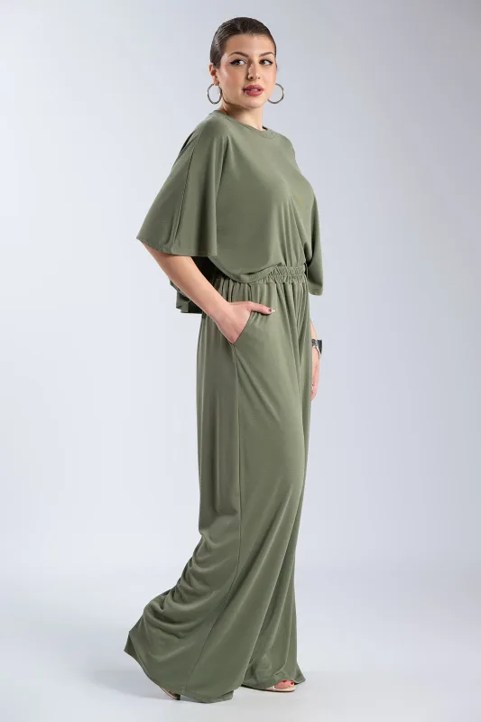 Σετ Μπλούζα-Παντελόνι Rib Μονόχρωμο