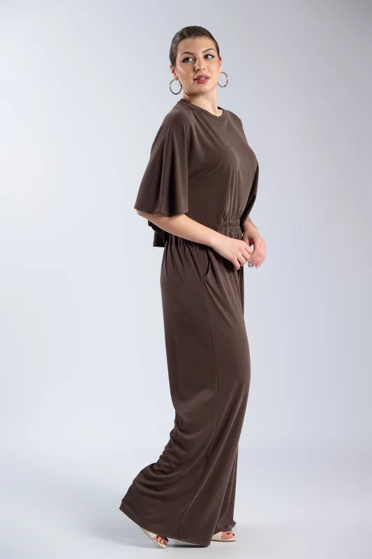 Σετ Μπλούζα-Παντελόνι Rib Μονόχρωμο