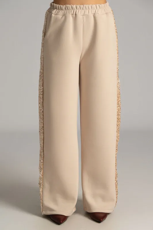 Set Blouse-Pants Velvet Sequin