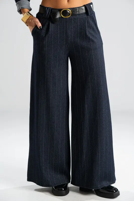 Set Shirt Striped -Pants Belt