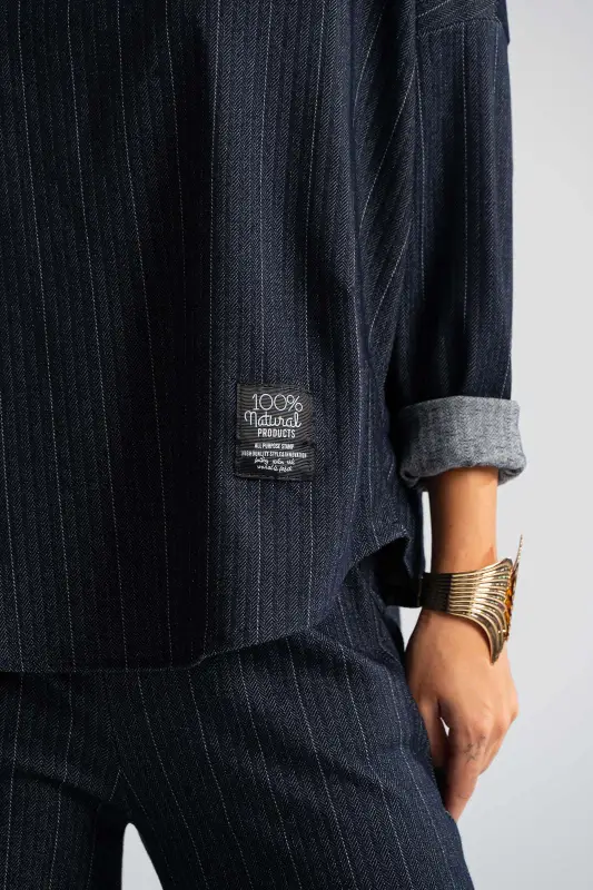 Set Shirt Striped -Pants Belt
