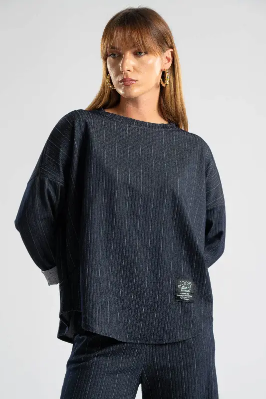 Set Shirt Striped -Pants Belt