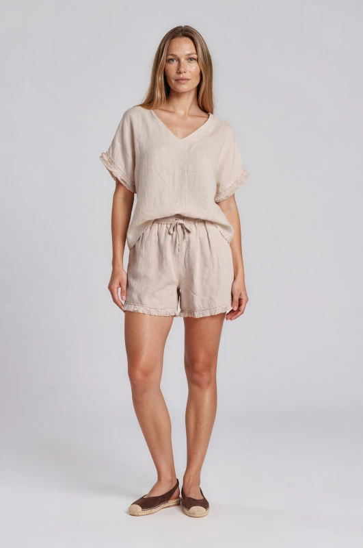 Co-ord Blouse-Shorts Linen 