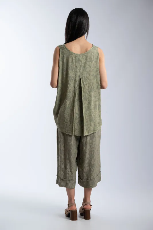 Set Blouse-Zip-Cullote Leaves 