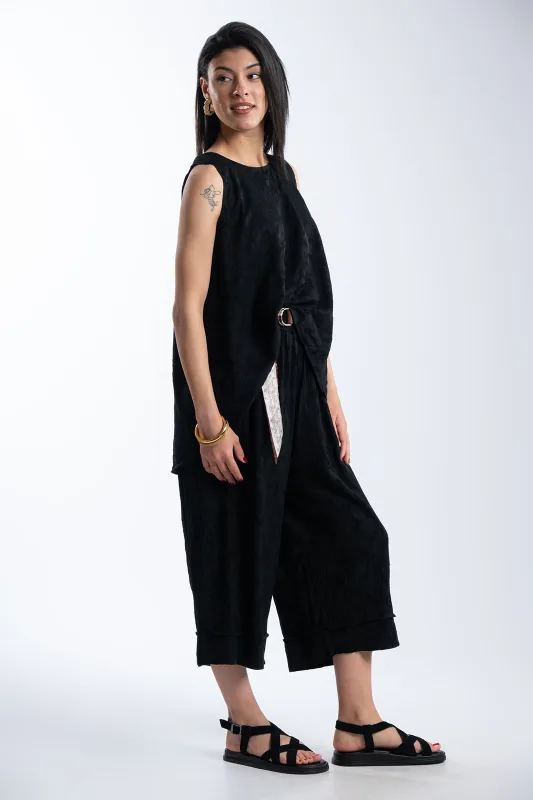 Set Blouse-Zip-Cullote Leaves 
