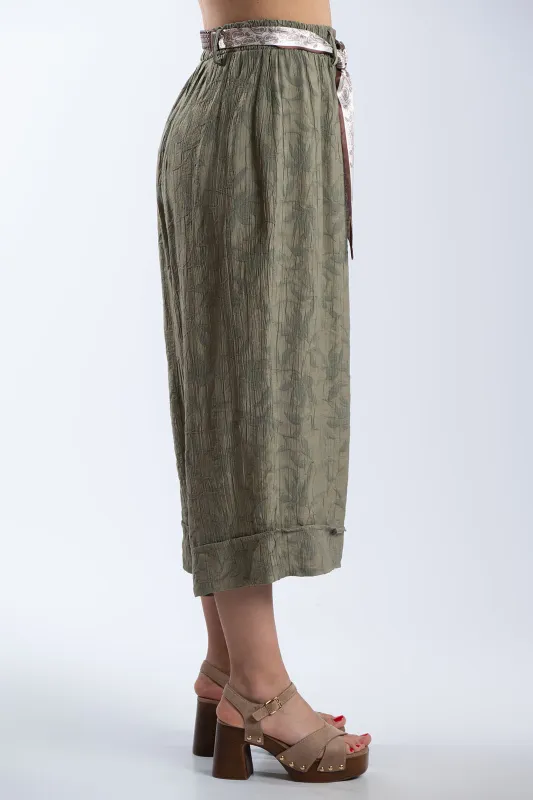 Set Blouse-Zip-Cullote Leaves 