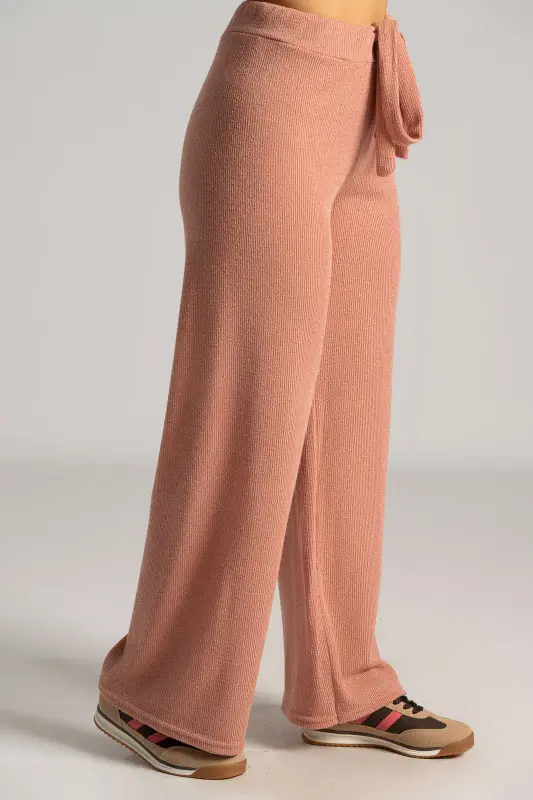 Set Blouse Turtleneck Pants Knitted