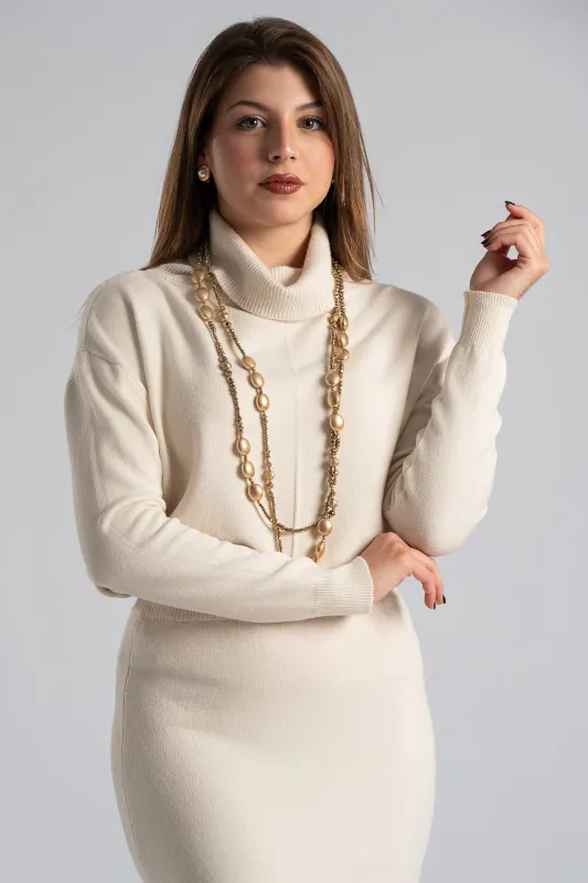 Σετ Νημάτινο Μπλούζα Ζιβάγκο-Φούστα