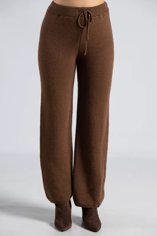Set Knitted Pants Blouse 