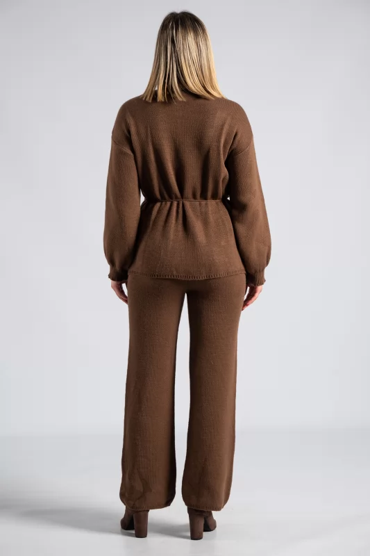 Set Knitted Pants Blouse 