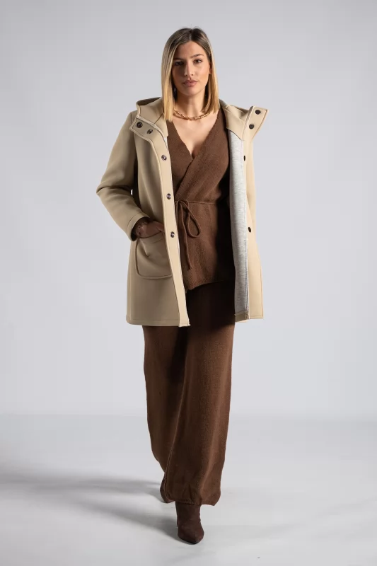Set Knitted Pants Blouse 