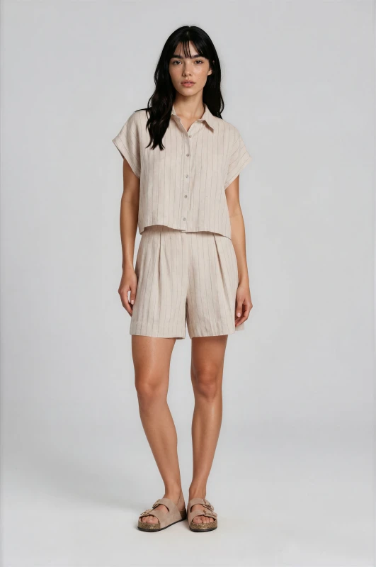  Set of Sleeveless Shirt with Shorts