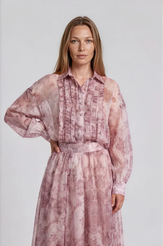 Set Shirt-Skirt Embroidered 