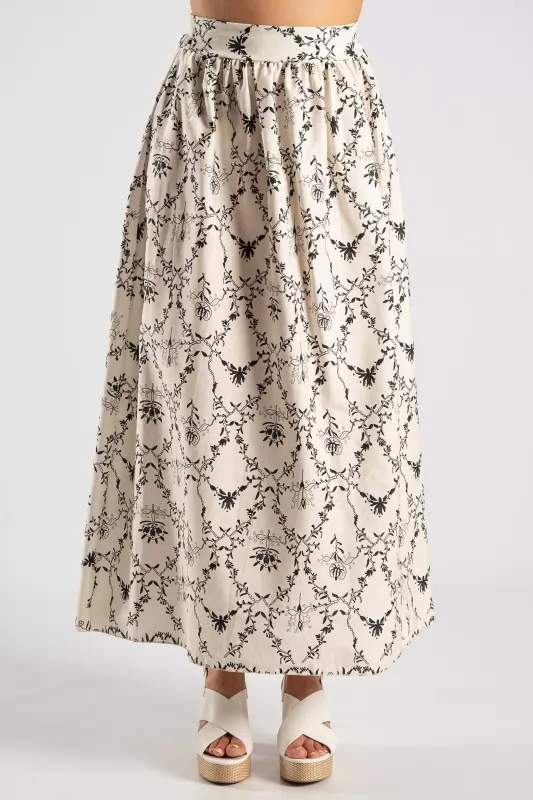 Set Shirt-Skirt Pearl Button