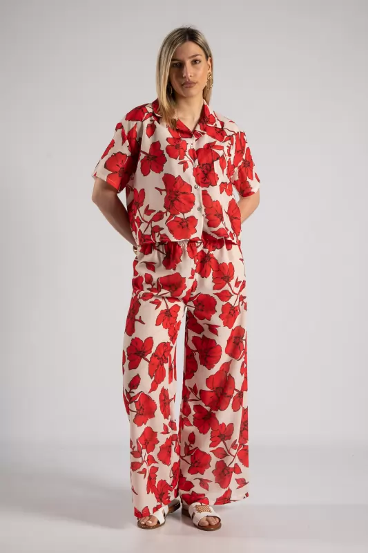 Set Shirt-Pant Floral 