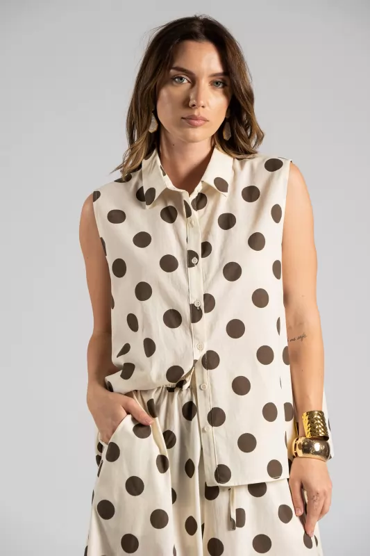 Set Shirt-Pants Dots Cotton 