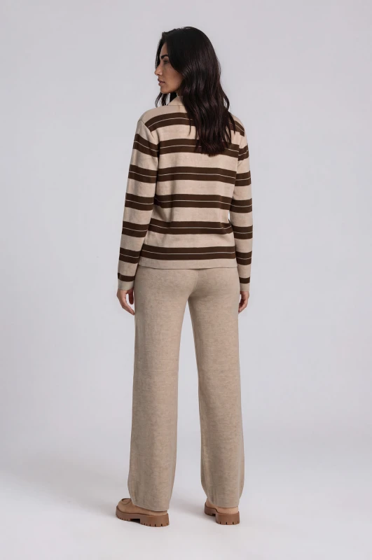 Co-ord Striped Top-Pants Knit 