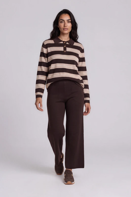 Co-ord Striped Top-Pants Knit 