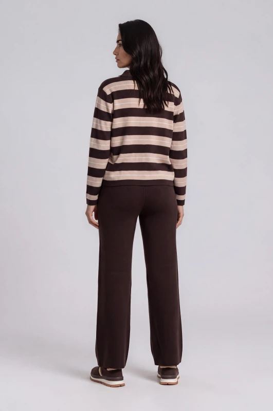 Co-ord Striped Top-Pants Knit 
