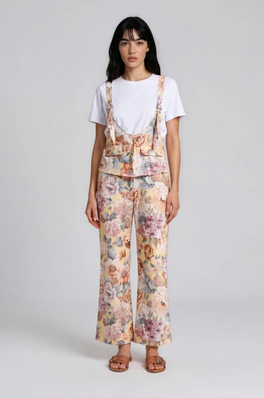 Σετ Σαλοπέτα-T-shirt Floral