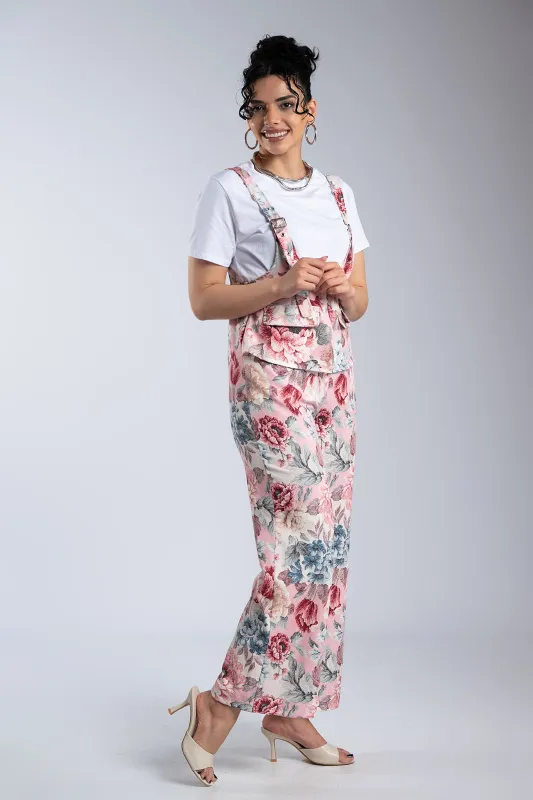 Σετ Σαλοπέτα-T-shirt Floral