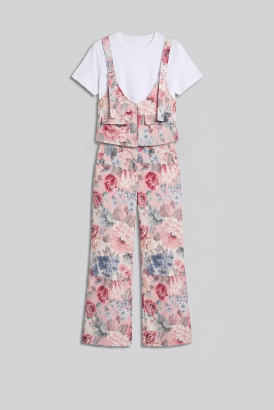 Σετ Σαλοπέτα-T-shirt Floral