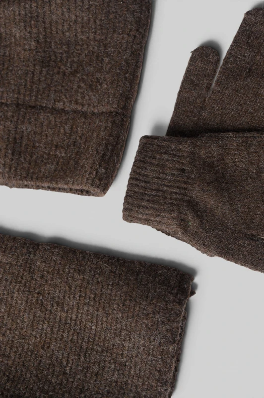 Co-ord Hat-Gloves-Scarf Knitted 
