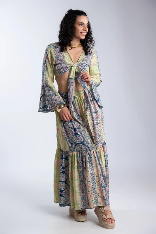 Set Top-skirt Printed