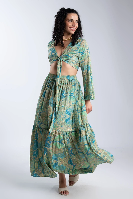 Set Top-skirt Printed