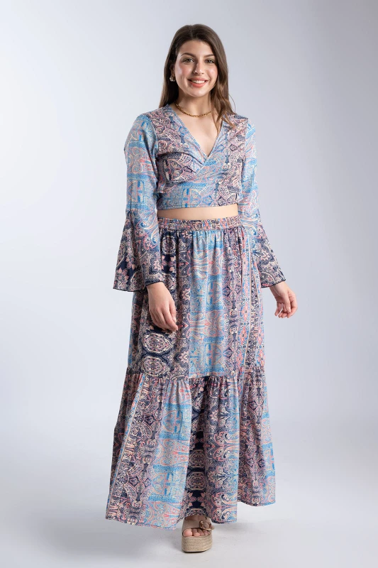 Set Top-skirt Printed