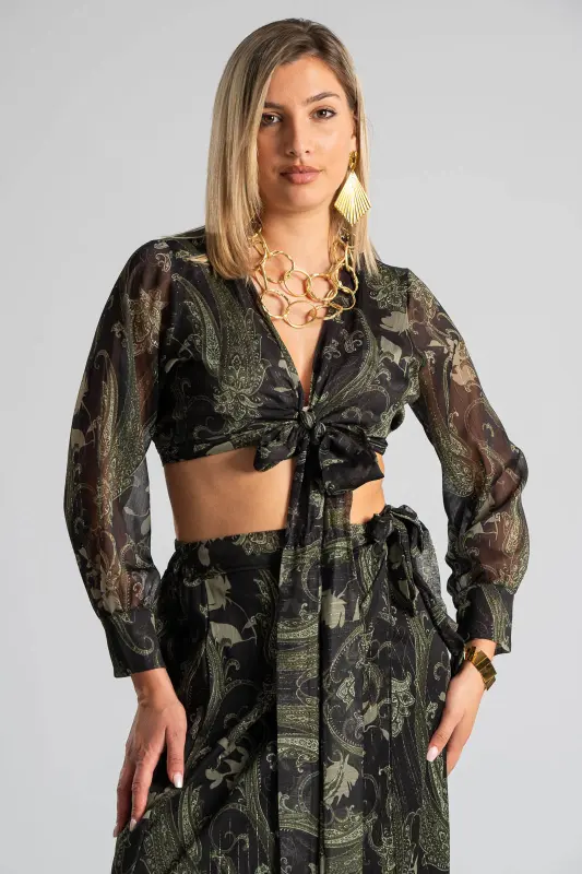 Set Top-Skirt Envelope Gold Thread
