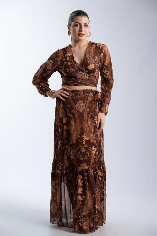 Set Top-Skirt Envelope Gold Thread