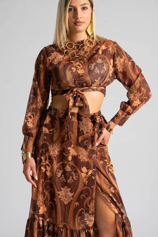 Set Top-Skirt Envelope Gold Thread