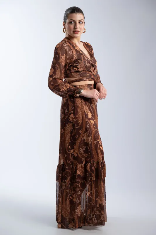 Set Top-Skirt Envelope Gold Thread