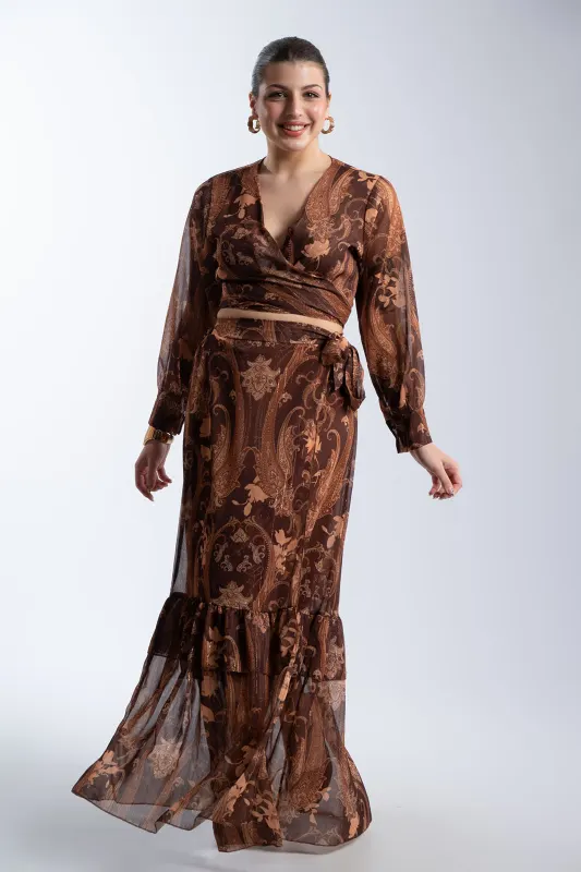 Set Top-Skirt Envelope Gold Thread