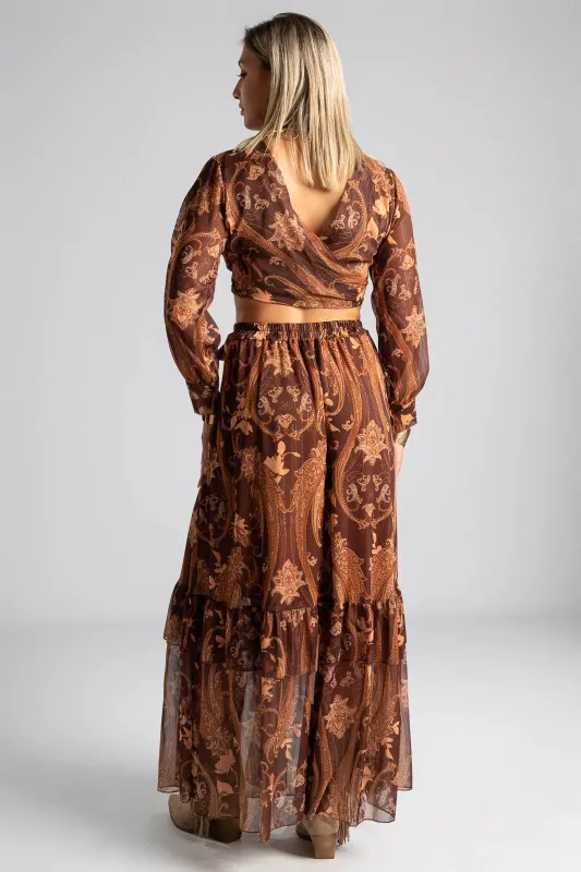 Set Top-Skirt Envelope Gold Thread