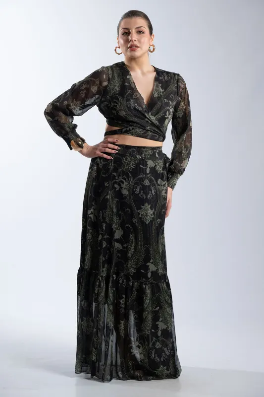 Set Top-Skirt Envelope Gold Thread