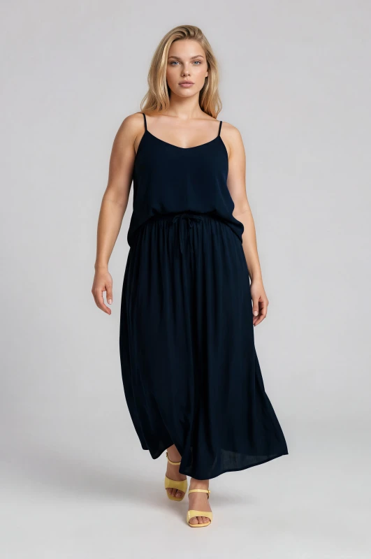 Set Solid-Color Top-Skirt 