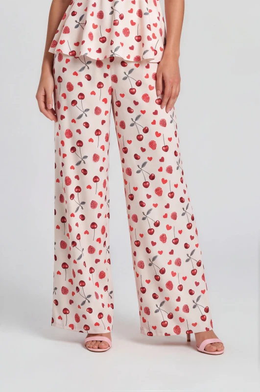 Co-ord Top-Pants Hearts Fruits 